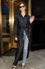 KARLIE KLOSS Arrives and Leaves Brandon Maxwell Show at New York Fashion Week 09/13/2022