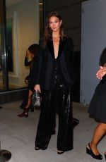 KARLIE KLOSS Arrives at Tom Ford Show at New York Fashion Week 09/14/2022