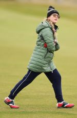 KATHRYN NEFTON Playing Golf at Alfred Dunhill Links Championship in Scotland 09/28/2022