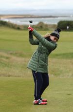 KATHRYN NEFTON Playing Golf at Alfred Dunhill Links Championship in Scotland 09/28/2022