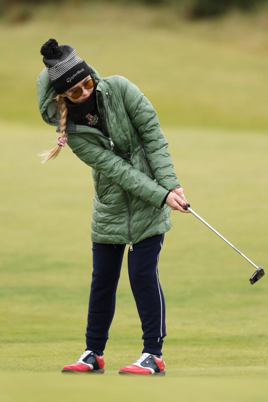 KATHRYN NEFTON Playing Golf at Alfred Dunhill Links Championship in Scotland 09/28/2022