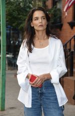 KATIE HOLMES in Denim Out in New York 09/05/2022