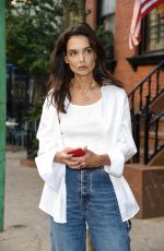 KATIE HOLMES in Denim Out in New York 09/05/2022