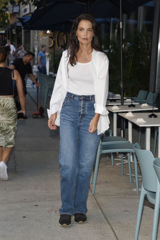 KATIE HOLMES in Denim Out in New York 09/05/2022