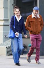 KATIE HOLMES in Denim Out with Friend in New York 09/23/2022