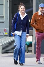 KATIE HOLMES in Denim Out with Friend in New York 09/23/2022