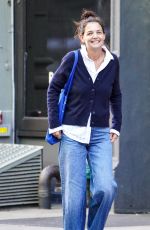 KATIE HOLMES in Denim Out with Friend in New York 09/23/2022