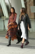 KATIE HOLMES Leaves Ulla Johnson Show at New York Fashion Week 09/11/2022
