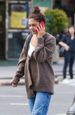 KATIE HOLMES Out and About in New York 09/20/2022