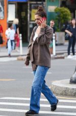 KATIE HOLMES Out and About in New York 09/20/2022