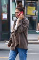 KATIE HOLMES Out and About in New York 09/20/2022