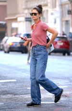 KATIE HOLMES Out on Broadway in New York 09/21/2022