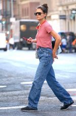 KATIE HOLMES Out on Broadway in New York 09/21/2022