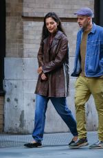 KATIE HOLMES Out with a Friend in New York 09/23/2022