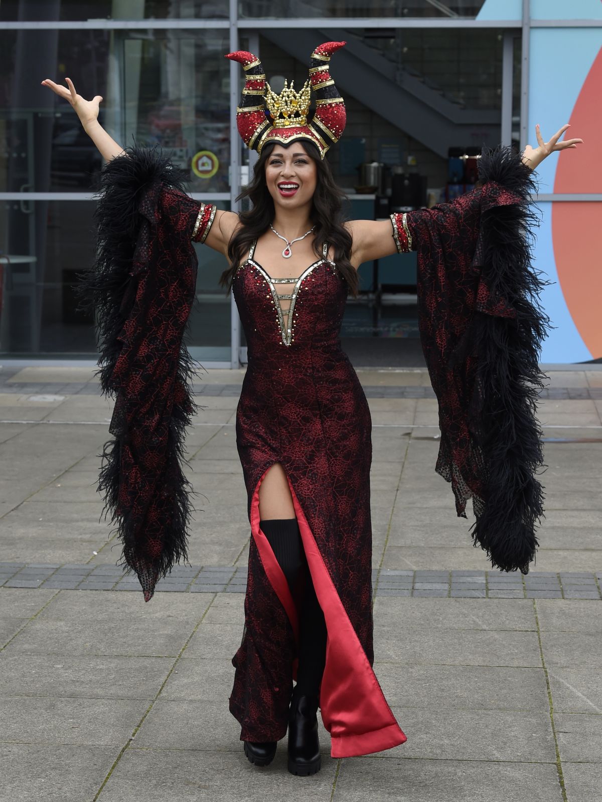 KATYA JONES at Wicked Witch for Snow White and The Seven Dwarfs Panto