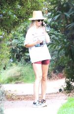 KEELEY HAZELL Out with Her Dog in Los Angeles 09/17/2022