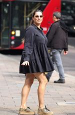 KELLY BROOK Leaves Heart Radio in London 09/02/2022