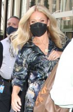 KELLY RIPA Arrives at SiriusXM Studios in New York 09/27/2022