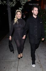 KELSEA MOSCATEL Leaves a Thai Restaurant in Los Angeles 09/12/2022