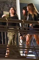 KENDALL JENNER, HAILEY BIEBER and CAMILA MORRONE at a Sushi Restaurant in Brentwood 09/06/2022