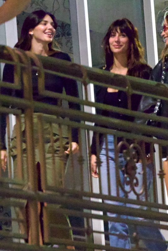 KENDALL JENNER, HAILEY BIEBER and CAMILA MORRONE at a Sushi Restaurant in Brentwood 09/06/2022