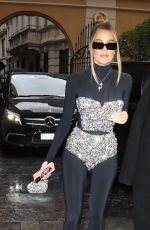 KHLOE KARDASHIAN Out and About in Milan 09/24/2022