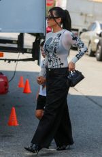 KIM and KOURTNEY KARDASHIAN Out in Sherman Oaks 09/07/2022