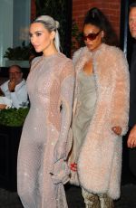 KIM KARDASHIAN and LALA ANTHONY Leaves Fendi Show at New York Fashion Week 09/09/2022