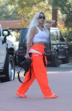 KIM KARDASHIAN Arrives at Her Son