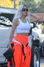 KIM KARDASHIAN Arrives at Her Son