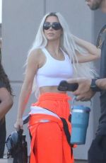 KIM KARDASHIAN Arrives at Her Son