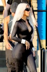 KIM KARDASHIAN Heading to a Photoshoot in Los Angeles 09/14/2022
