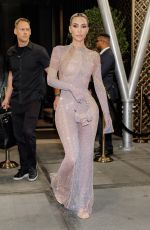 KIM KARDASHIAN Heading to Fendi Show in New York 09/09/2022