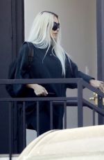 KIM KARDASHIAN Leaves a Dermatologist in Beverly Hills 09/28/2022