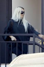 KIM KARDASHIAN Leaves a Dermatologist in Beverly Hills 09/28/2022