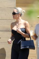 KIM KARDASHIAN Out for Lunch with Laura Arrillaga-Andreessen at Nobu Restraurant in Malibu 09/01/2022