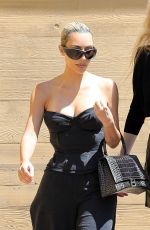 KIM KARDASHIAN Out for Lunch with Laura Arrillaga-Andreessen at Nobu Restraurant in Malibu 09/01/2022