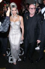 KIM KARDASHIAN Out with Domenico Dolce and Stefano Gabbana in Milan 09/24/2022