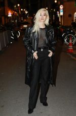 KITTY CHICHA Arrives at Saint Laurent Rive Droite Sushi Park Opening Night in Paris 09/28/2022