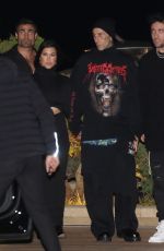KOURTNEY KARDASHIAN and Travis Barker at Nobu in Malibu 09/20/2022