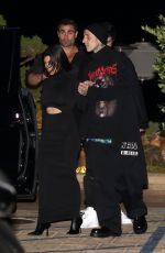 KOURTNEY KARDASHIAN and Travis Barker at Nobu in Malibu 09/20/2022