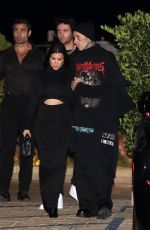 KOURTNEY KARDASHIAN and Travis Barker at Nobu in Malibu 09/20/2022