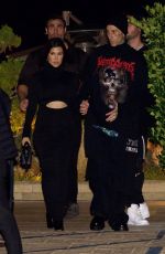 KOURTNEY KARDASHIAN and Travis Barker at Nobu in Malibu 09/20/2022