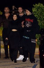 KOURTNEY KARDASHIAN and Travis Barker at Nobu in Malibu 09/20/2022