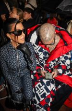 KOURTNEY KARDASHIAN and Travis Barker at Tommy Hilfiger Fashion Show in New York 09/11/2022