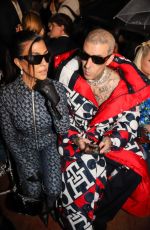 KOURTNEY KARDASHIAN and Travis Barker at Tommy Hilfiger Fashion Show in New York 09/11/2022