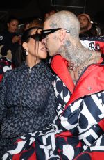 KOURTNEY KARDASHIAN and Travis Barker at Tommy Hilfiger Fashion Show in New York 09/11/2022