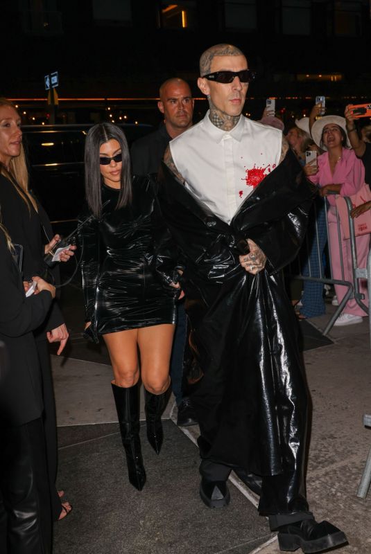 KOURTNEY KARDASHIAN and Travis Barker at Vogue World Show at New York Fashion Week 09/12/2022
