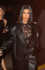 KOURTNEY KARDASHIAN and Travis Barker Leaves Her NYFW Show in New York 09/13/2022