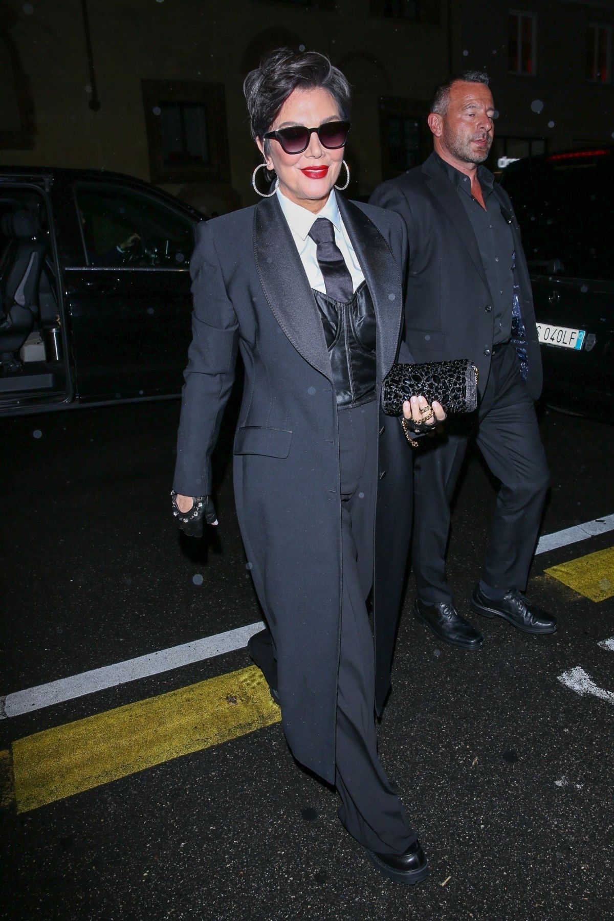 KRIS JENNER Arrives at Kim Kardashian’s Dolce & Gabbana Event at Milan ...